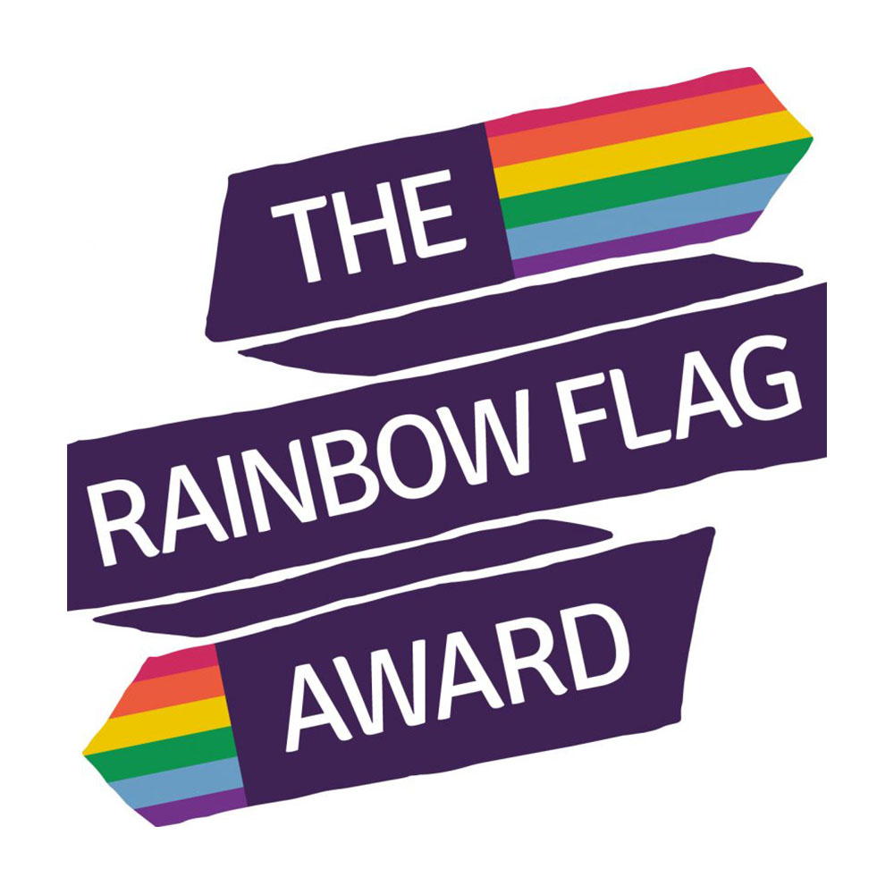 The Rainbow Flag Award logo Diverse Educators
