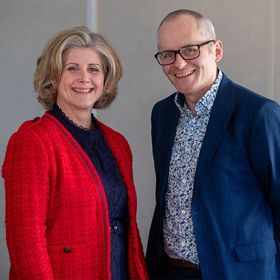 Sean Harris and Katrina Morley portrait